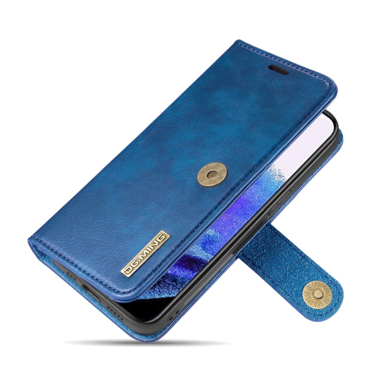 For iPhone 13 Pro Max DG.MING Crazy Horse Texture Flip Detachable Magnetic Leather Case with Holder & Card Slots & Wallet (Blue) - iPhone 13 Pro Max Cases by DG.MING | Online Shopping UK | buy2fix