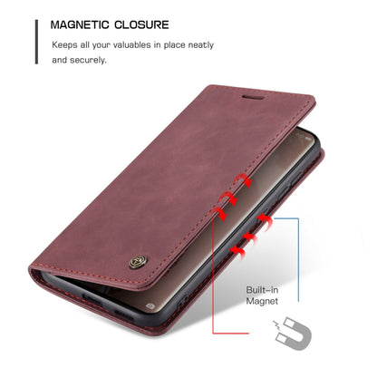 CaseMe 013 Multifunctional Horizontal Flip Leather Case with Holder & Card Slot & Wallet For Huawei P50 Pro(Wine Red) - Huawei Cases by CaseMe | Online Shopping UK | buy2fix