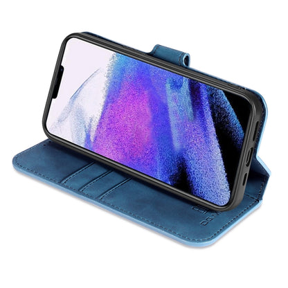 For iPhone 13 Pro DG.MING Retro Oil Side Horizontal Flip Leather Case with Holder & Card Slots & Wallet (Blue) - iPhone 13 Pro Cases by DG.MING | Online Shopping UK | buy2fix