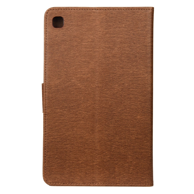 For Samsung Galaxy Tab A7 Lite / T220 Butterfly Flower Embossing Pattern Horizontal Flip Leather Case with Holder & Card Slots & Wallet(Brown) - Tab A7 Lite T220 / T225 by buy2fix | Online Shopping UK | buy2fix
