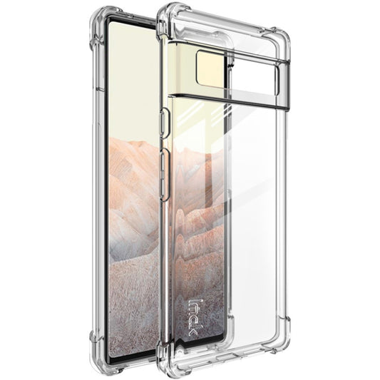 For Google Pixel 6 Pro IMAK All-inclusive Shockproof Airbag TPU Case with Screen Protector(Transparent) - Google Cases by imak | Online Shopping UK | buy2fix