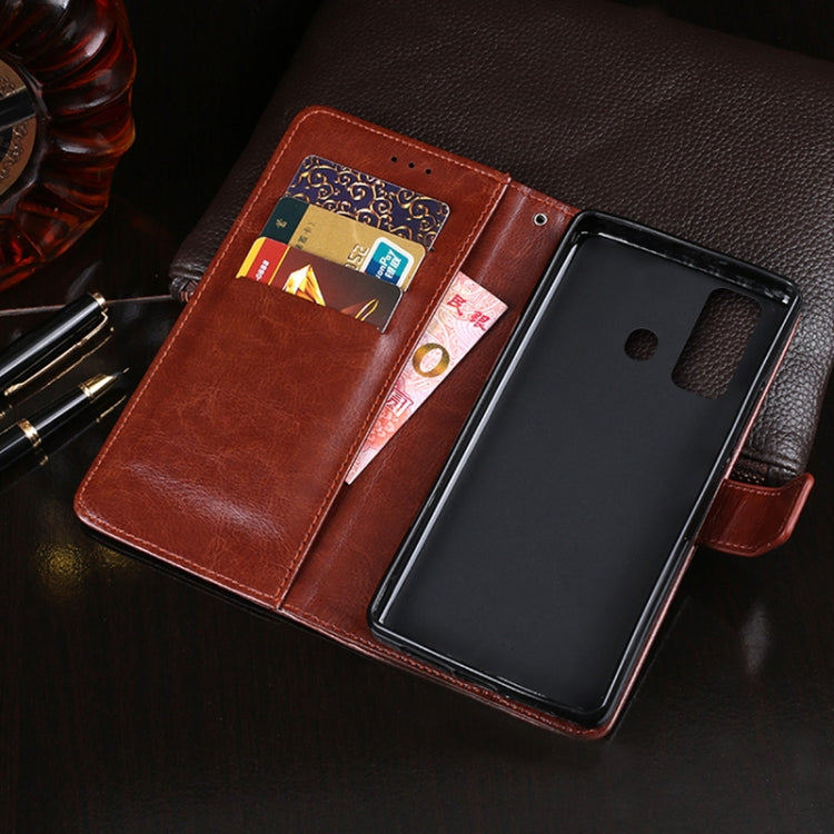 idewei Crazy Horse Texture Horizontal Flip Leather Case with Holder & Card Slots & Wallet For Tecno Spark 7P(Black) - Tecno Cases by idewei | Online Shopping UK | buy2fix