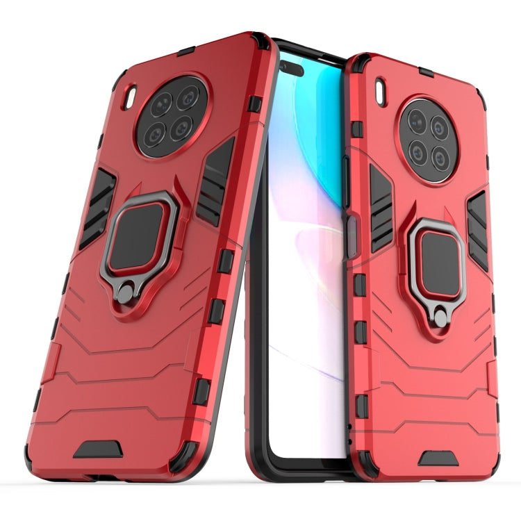 For Huawei nova 8i Foreign Version Shockproof PC + TPU Protective Case with Magnetic Ring Holder(Red) - Huawei Cases by buy2fix | Online Shopping UK | buy2fix