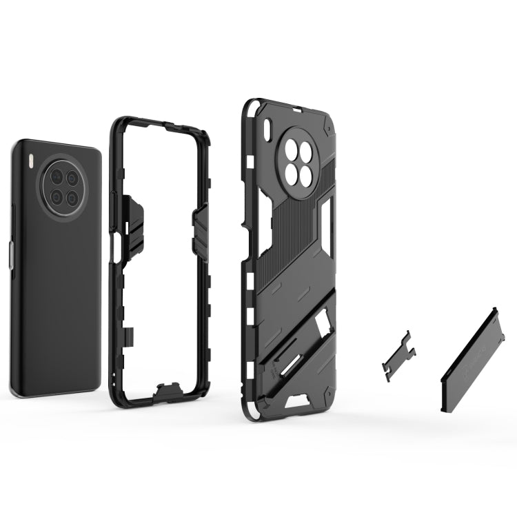 For Huawei nova 8i Foreign Version Punk Armor 2 in 1 PC + TPU Shockproof Case with Invisible Holder(Grey) - Huawei Cases by buy2fix | Online Shopping UK | buy2fix