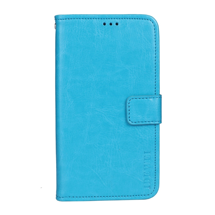 idewei Crazy Horse Texture Horizontal Flip Leather Case with Holder & Card Slots & Wallet For ZTE Blade A31(Sky Blue) - ZTE Cases by idewei | Online Shopping UK | buy2fix