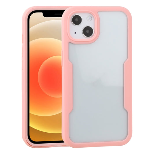 For iPhone 13 Acrylic + TPU 360 Degrees Full Coverage Shockproof Protective Case(Pink) - iPhone 13 Cases by buy2fix | Online Shopping UK | buy2fix