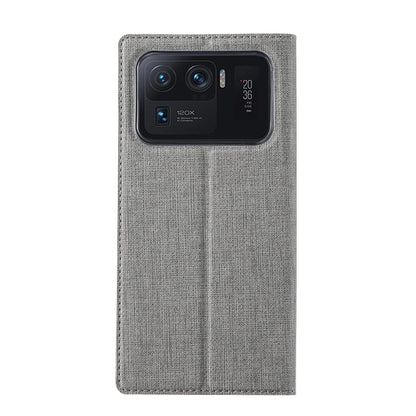 For Xiaomi Mi 11 Ultra ViLi DMX Series Shockproof TPU + PU Leather Magnetic Attraction Horizontal Flip Case with Card Slot & Holder(Grey) - Xiaomi Cases by ViLi | Online Shopping UK | buy2fix