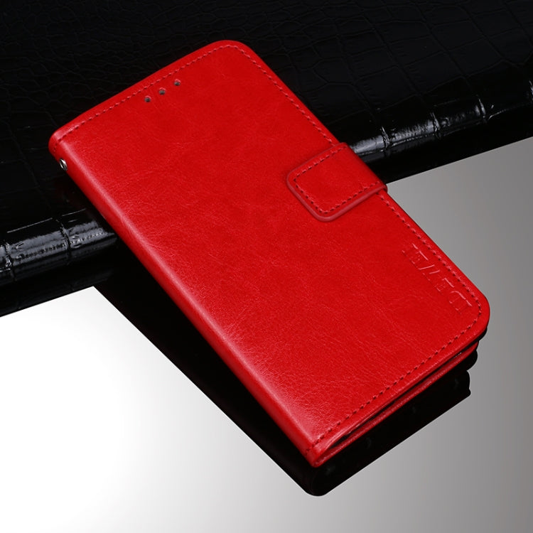 For Motorola Edge 20 Lite idewei Crazy Horse Texture Horizontal Flip Leather Case with Holder & Card Slots & Wallet(Red) - Motorola Cases by idewei | Online Shopping UK | buy2fix