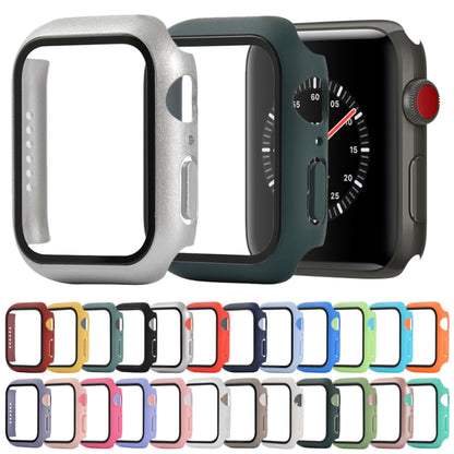 Shockproof PC+Tempered Glass Protective Case with Packed Carton For Apple Watch Series 3 & 2 & 1 42mm(White) - Watch Cases by buy2fix | Online Shopping UK | buy2fix