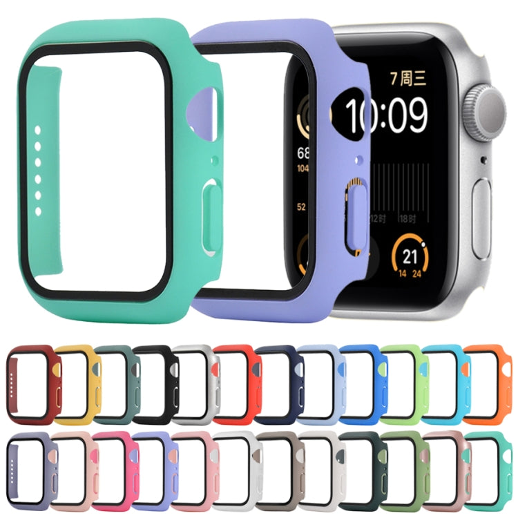 Shockproof PC+Tempered Glass Protective Case with Packed Carton For Apple Watch Series 6 & SE & 5 & 4 40mm(Red Wine) - Watch Cases by buy2fix | Online Shopping UK | buy2fix