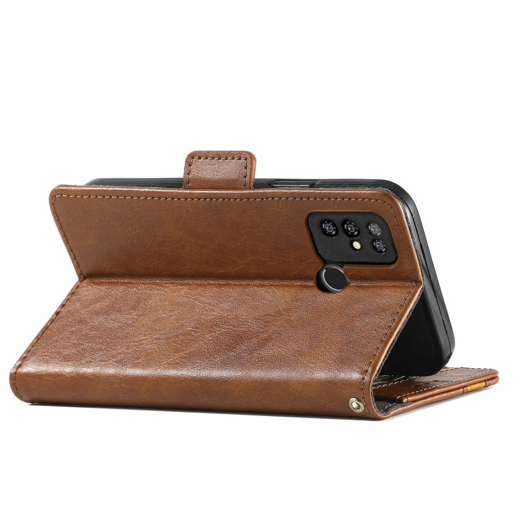 For Doogee X96 Pro CaseNeo Business Splicing Dual Magnetic Buckle Horizontal Flip PU Leather Case with Holder & Card Slots & Wallet(Brown) - More Brand by buy2fix | Online Shopping UK | buy2fix