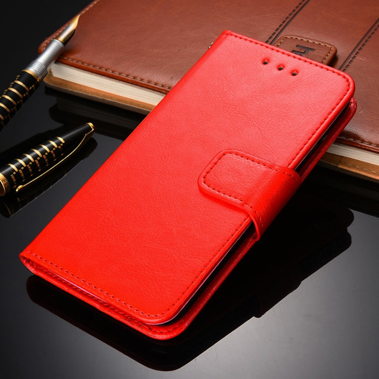 For iPhone 13 Crystal Texture Horizontal Flip Leather Case with Holder & Card Slots & Wallet(Red) - iPhone 13 Cases by buy2fix | Online Shopping UK | buy2fix