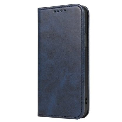 For iPhone 13 Pro Calf Texture Magnetic Horizontal Flip Leather Case with Holder & Card Slots & Wallet (Blue) - iPhone 13 Pro Cases by buy2fix | Online Shopping UK | buy2fix