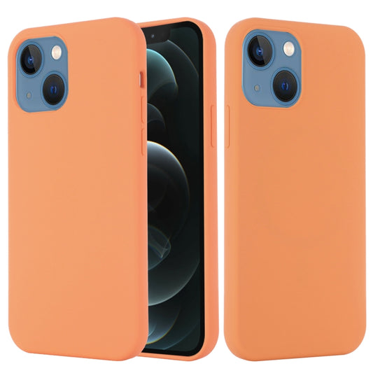 For iPhone 13 mini Shockproof Silicone Magnetic Magsafe Case (Orange) - iPhone 13 mini Cases by buy2fix | Online Shopping UK | buy2fix