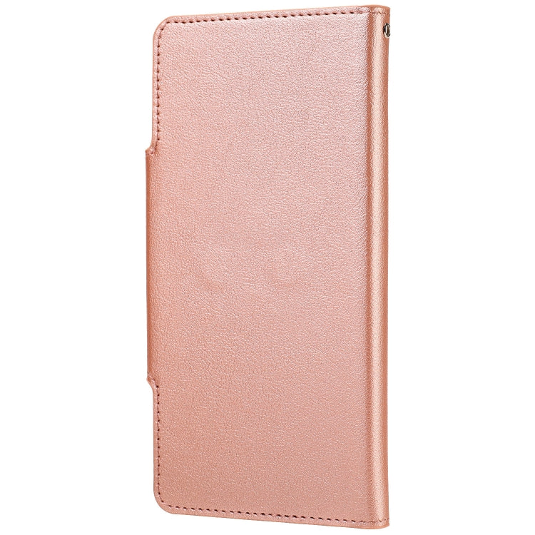 For iPhone 12 / 12 Pro Ultra-thin Separable Magnetic Horizontal Flip Leather Case with Card Slot & Wallet(Pink) - iPhone 12 / 12 Pro Cases by buy2fix | Online Shopping UK | buy2fix