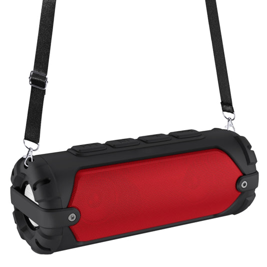 New Rixing NR-6013 Bluetooth 5.0 Portable Outdoor Wireless Bluetooth Speaker with Shoulder Strap(Red) - Desktop Speaker by NewRixing | Online Shopping UK | buy2fix