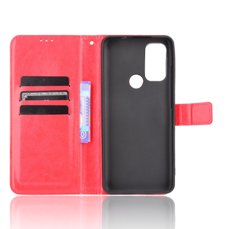 For Motorola Moto G60S Crazy Horse Texture Horizontal Flip Leather Case with Holder & Card Slots & Lanyard(Red) - Motorola Cases by buy2fix | Online Shopping UK | buy2fix