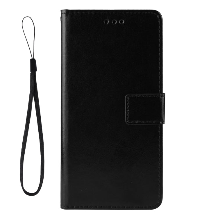 For Doogee S86 / S86 Pro Crazy Horse Texture Horizontal Flip Leather Case with Holder & Card Slots & Lanyard(Black) - More Brand by buy2fix | Online Shopping UK | buy2fix