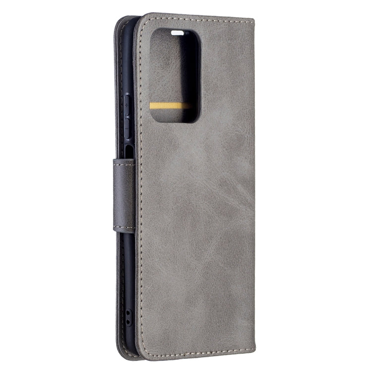 For Xiaomi Mi 11T Retro Lambskin Texture Pure Color Horizontal Flip PU Leather Case with Holder & Card Slots & Wallet & Lanyard(Grey) - Xiaomi Cases by buy2fix | Online Shopping UK | buy2fix