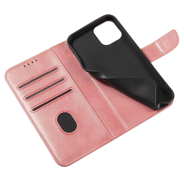 For iPhone 12 Pro Max Calf Texture Buckle Horizontal Flip Leather Case with Holder & Card Slots & Wallet(Rose Gold) - iPhone 12 Pro Max Cases by buy2fix | Online Shopping UK | buy2fix