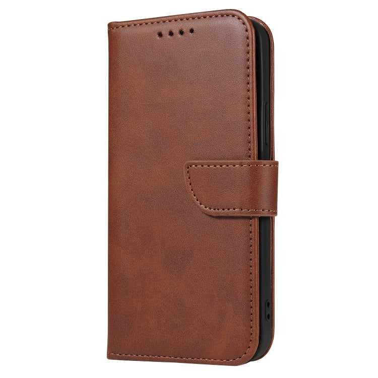 For iPhone 12 Pro Max Calf Texture Buckle Horizontal Flip Leather Case with Holder & Card Slots & Wallet(Brown) - iPhone 12 Pro Max Cases by buy2fix | Online Shopping UK | buy2fix