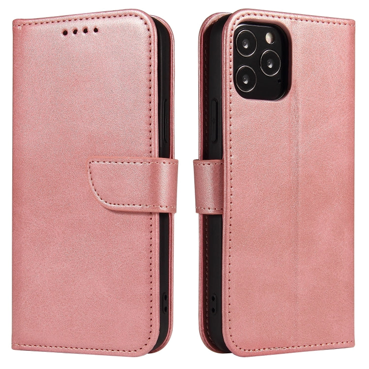 For iPhone 12 / 12 Pro Calf Texture Buckle Horizontal Flip Leather Case with Holder & Card Slots & Wallet(Rose Gold) - iPhone 12 / 12 Pro Cases by buy2fix | Online Shopping UK | buy2fix