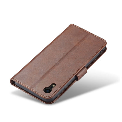 For iPhone XR Calf Texture Buckle Horizontal Flip Leather Case with Holder & Card Slots & Wallet(Brown) - More iPhone Cases by buy2fix | Online Shopping UK | buy2fix