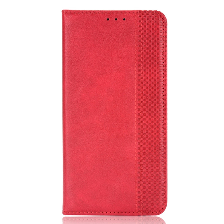 For Doogee S86 / S86 Pro Magnetic Buckle Retro Pattern Horizontal Flip Leather Case with Holder & Card Slot & Wallet(Red) - More Brand by buy2fix | Online Shopping UK | buy2fix