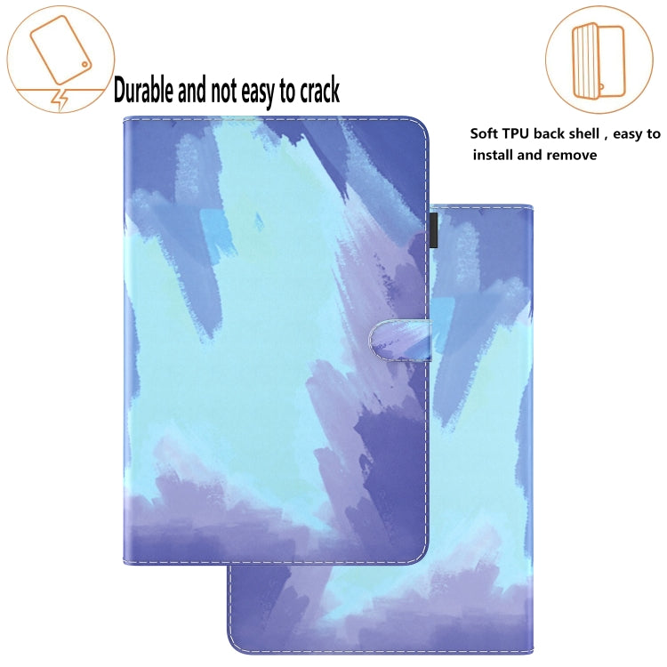 For Samsung Galaxy Tab S8+ / Tab S8 Plus /  Tab S7 FE / Tab S7+ 12.4 inch T970 / T976B Voltage Watercolor Pattern Skin Feel Magnetic Horizontal Flip PU Leather Case with Holder & Card Slots & Photo Frame(Winter Snow) - Galaxy Tab S8+ Cases by buy2fix | Online Shopping UK | buy2fix