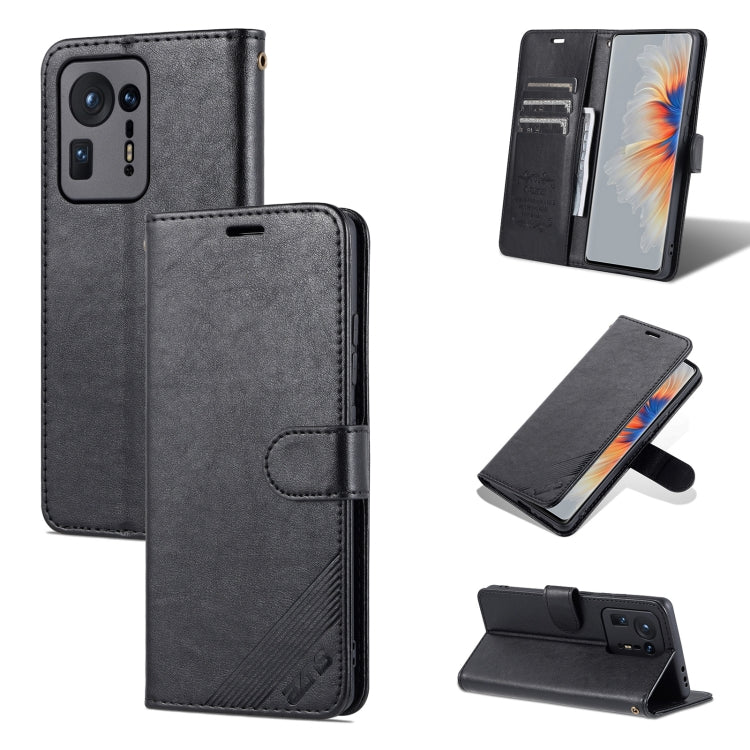 For Xiaomi Mix 4 AZNS Sheepskin Texture Horizontal Flip Leather Case with Holder & Card Slots & Wallet(Black) - Xiaomi Cases by AZNS | Online Shopping UK | buy2fix