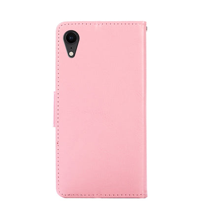 For iPhone XR Crystal Texture Horizontal Flip Leather Case with Holder & Card Slots & Wallet(Pink) - More iPhone Cases by buy2fix | Online Shopping UK | buy2fix