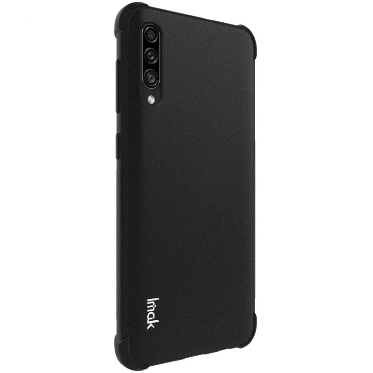For Galaxy A50s / A30s IMAK All-inclusive Shockproof Airbag TPU Case, with Screen Protector(Matte Black) - Galaxy Phone Cases by imak | Online Shopping UK | buy2fix