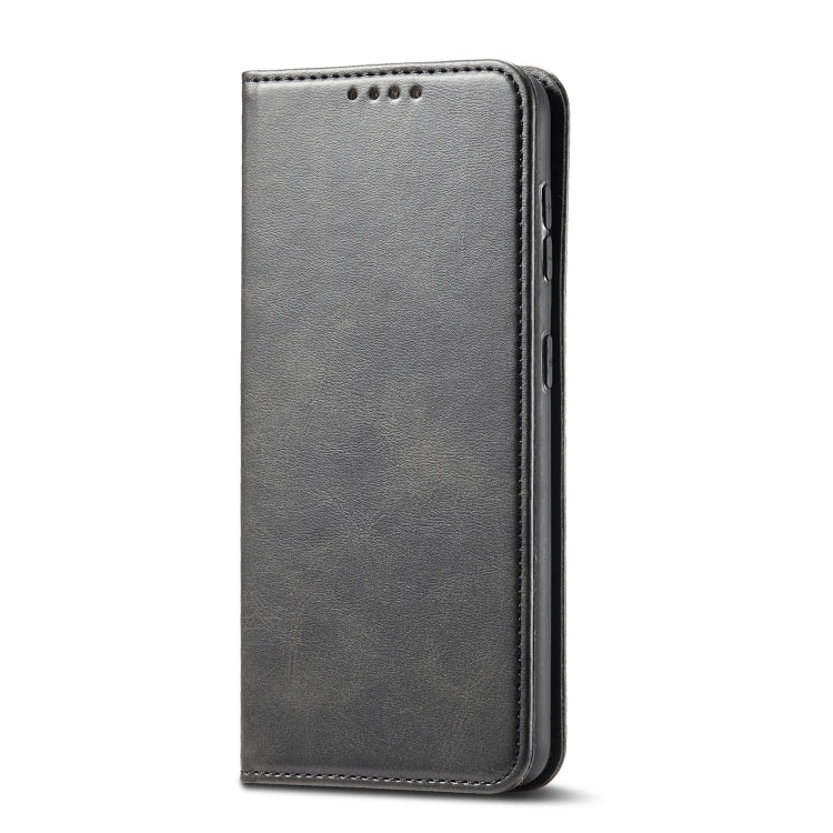 For Google Pixel 4a 4G Calf Texture Magnetic Horizontal Flip Leather Case with Holder & Card Slots & Wallet(Black) - Google Cases by buy2fix | Online Shopping UK | buy2fix