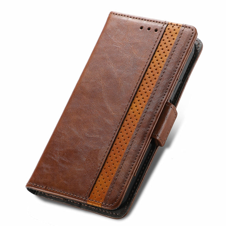 For Blackview A100 CaseNeo Business Splicing Dual Magnetic Buckle Horizontal Flip PU Leather Case with Holder & Card Slots & Wallet(Brown) - More Brand by buy2fix | Online Shopping UK | buy2fix