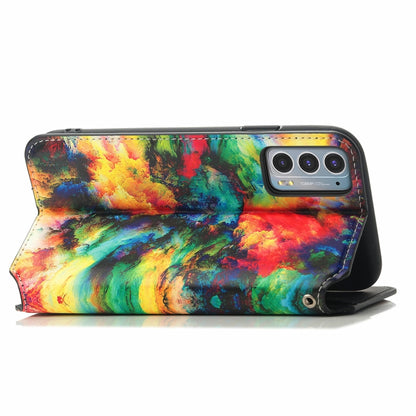 For Motorola Edge 20 Colorful Magnetic Horizontal Flip PU Leather Case with Holder & Card Slot & Wallet(Colorful Cloud) - Motorola Cases by buy2fix | Online Shopping UK | buy2fix