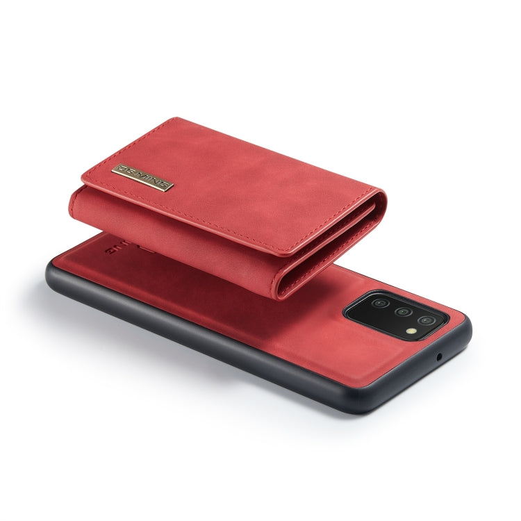 For Samsung Galaxy A03s 166mm DG.MING M1 Series 3-Fold Multi Card Wallet  Back Cover Shockproof Case with Holder Function(Red) - Galaxy Phone Cases by DG.MING | Online Shopping UK | buy2fix