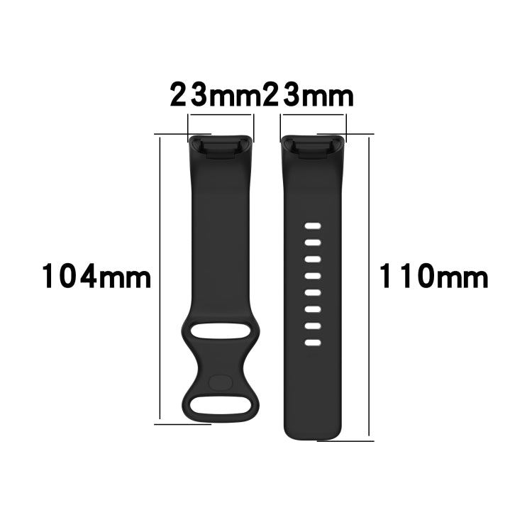 For Fitbit Charge 5 Silicone Watch Band, Size:S(Red) - Watch Bands by buy2fix | Online Shopping UK | buy2fix