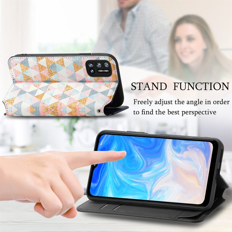 For Doogee N40 Pro CaseNeo Colorful Magnetic Leather Case with Holder & Card Slot & Wallet(Rhombus) - More Brand by buy2fix | Online Shopping UK | buy2fix