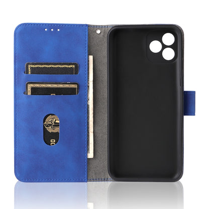 For Blackview Oscal C20 Solid Color Skin Feel Magnetic Buckle Horizontal Flip PU Phone Case(Blue) - More Brand by buy2fix | Online Shopping UK | buy2fix