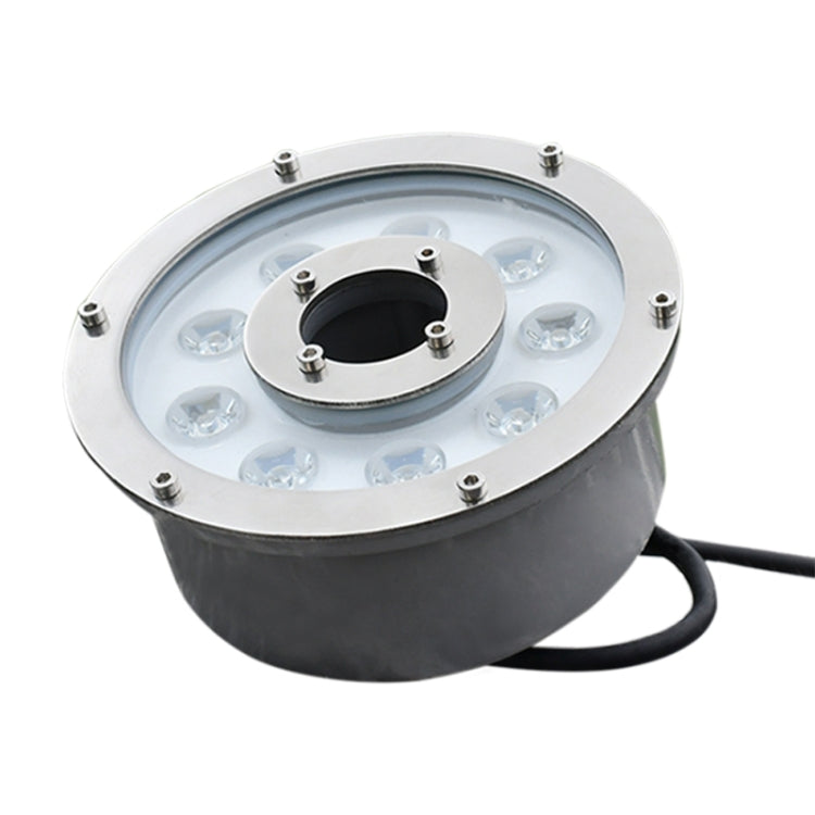 6W Landscape Ring LED Aluminum Alloy Underwater Fountain Light(White Light) - Underwater Lights by buy2fix | Online Shopping UK | buy2fix