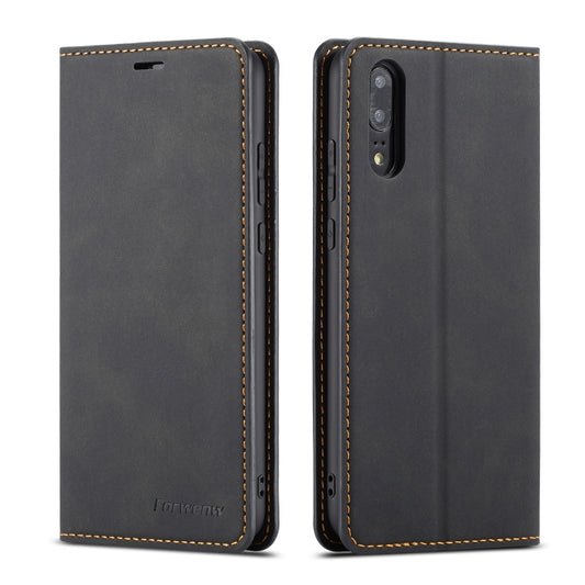 For Huawei P20 Pro Forwenw Dream Series Oil Edge Strong Magnetism Horizontal Flip Leather Case with Holder & Card Slots & Wallet & Photo Frame(Black) - Huawei Cases by Forwenw | Online Shopping UK | buy2fix