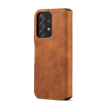 For Samsung Galaxy A53 5G DG.MING Retro Oil Side Horizontal Flip Leather Case with Holder & Card Slots & Wallet(Brown) - Galaxy Phone Cases by DG.MING | Online Shopping UK | buy2fix