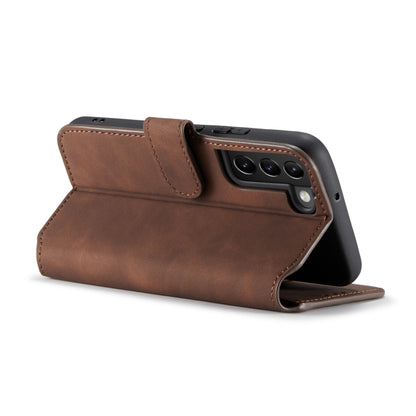 For Samsung Galaxy S22 DG.MING Retro Oil Side Horizontal Flip Leather Case with Holder & Card Slots & Wallet(Coffee) - Galaxy S22 5G Cases by DG.MING | Online Shopping UK | buy2fix