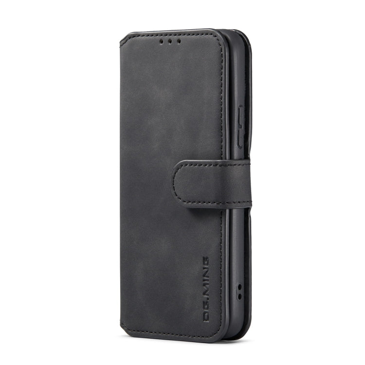 For Samsung Galaxy S22 DG.MING Retro Oil Side Horizontal Flip Leather Case with Holder & Card Slots & Wallet(Black) - Galaxy S22 5G Cases by DG.MING | Online Shopping UK | buy2fix