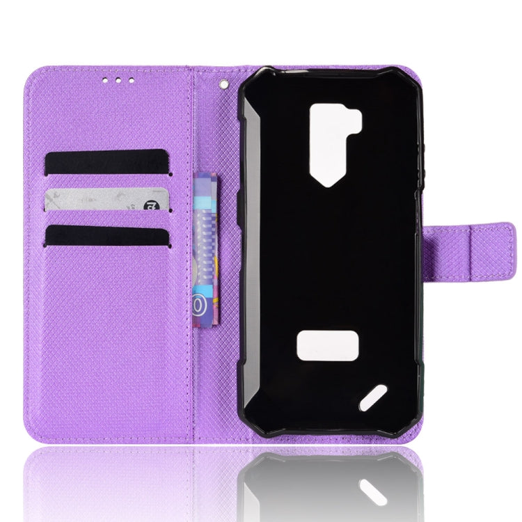 For Ulefone Armor X9 Diamond Texture Leather Phone Case(Purple) - Ulefone Cases by buy2fix | Online Shopping UK | buy2fix