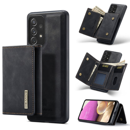 For Samsung Galaxy A33 5G DG.MING M1 Series 3-Fold Multi Card Wallet  Phone Case(Black) - Galaxy Phone Cases by DG.MING | Online Shopping UK | buy2fix