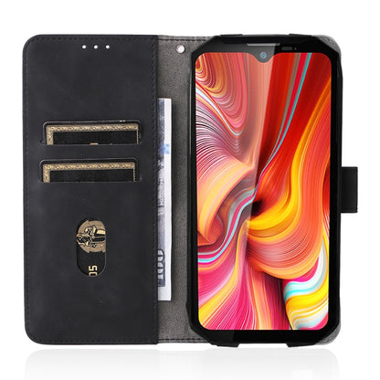 For DOOGEE S96 Pro Skin Feel Magnetic Buckle Calf Texture PU Phone Case(Black) - Doogee Cases by buy2fix | Online Shopping UK | buy2fix