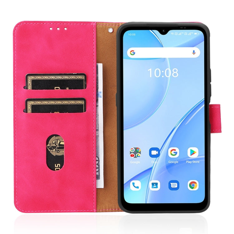 For Umidigi Power 5S Skin Feel Magnetic Buckle Calf Texture PU Phone Case(Rose Red) - Doogee Cases by buy2fix | Online Shopping UK | buy2fix