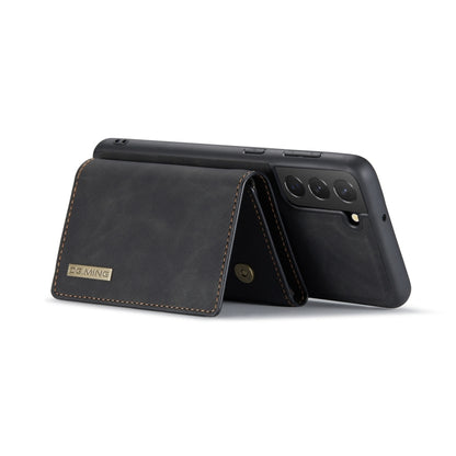 For Samsung Galaxy S22 5G DG.MING M1 Series 3-Fold Multi Card Wallet Phone Case(Black) - Galaxy S22 5G Cases by DG.MING | Online Shopping UK | buy2fix