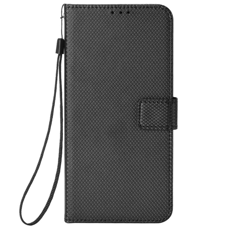 For DOOGEE N40 Pro Diamond Texture Leather Phone Case(Black) - Doogee Cases by buy2fix | Online Shopping UK | buy2fix